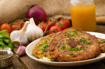 Fried potato pancakes