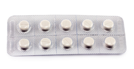 pills isolated on white background