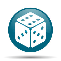game blue glossy web icon