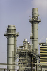 Power plant with sky