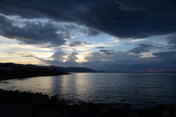 Fototapeta na wymiar Abend bei Sissi, Kreta