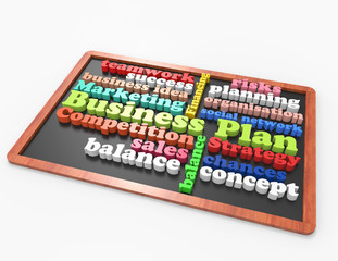 Business Plan wordclouds concept