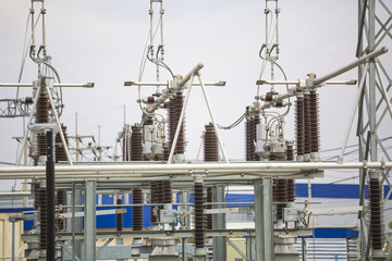Power electrical substation yard