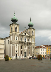 Fototapeta na wymiar Church of Saint Ignatius in Gorizia. Italy