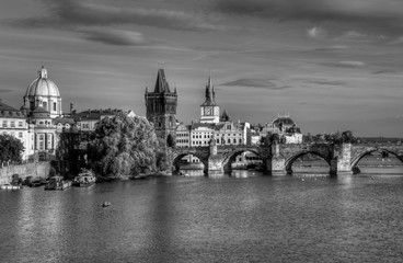 Summer panorama of Prague, Czech Republic