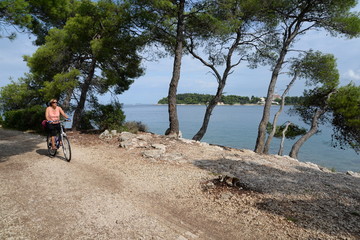 Radfahrerein bei Rovinj