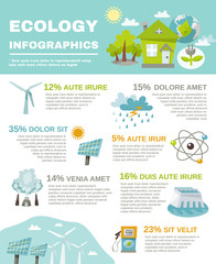 Obraz premium Eco Energy Infographics