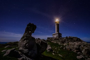 Fototapete Leuchtturm Faro Punta Nariga