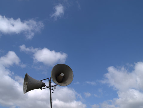 tannoy and blue sky