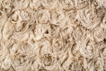 Luxury fur texture, rose shaped
