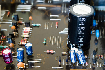 Plate of electronic components