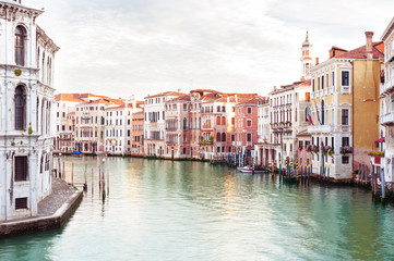 Obraz na płótnie Canvas Cityscape Grand canal in Venice, Italy.