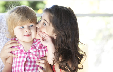 Mother with her beautiful daughter