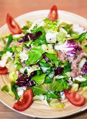Salad with vegetables and greens