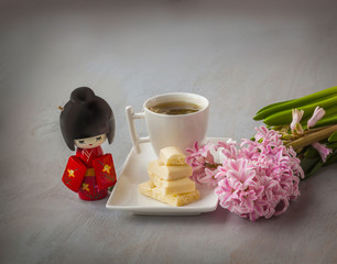White chocolate gift in white day