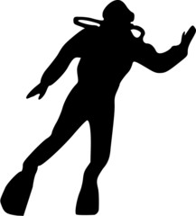 Scuba Diver Silhouette