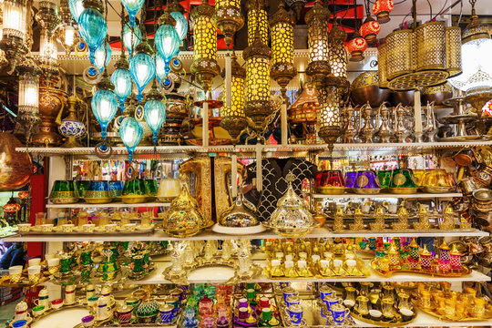 Geschäft im Großen Basar in Istanbul, Türkei