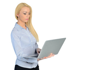 Business woman with laptop