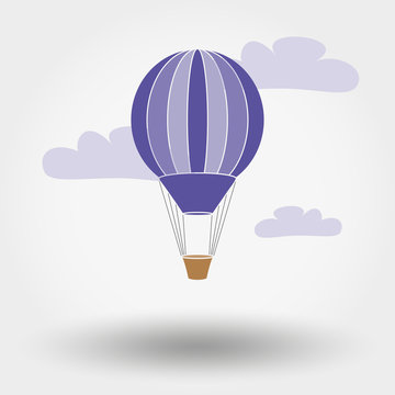 Web icon Air balloon , vector illustration. Flat design style.