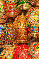 Fototapeta premium orientalische Lampen auf dem Großen Basar in Istanbul