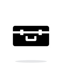 Box for quadcopter simple icon on white background.