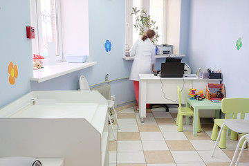 Modern interior of office pediatrician