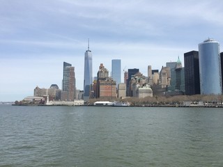 Naklejka premium new york city skyline