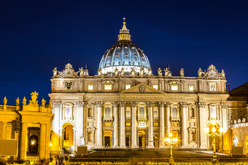 Fototapeta premium Vatican at night