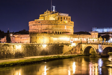 Fototapeta na wymiar Castel Sant Angelo in Rome