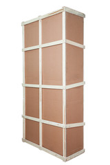 Cardboard box isolated on white background