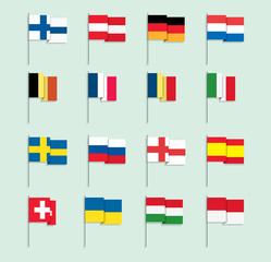 European Flat Flags