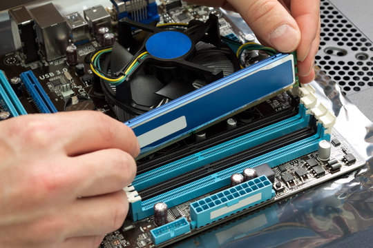 Installing random access memory into PC