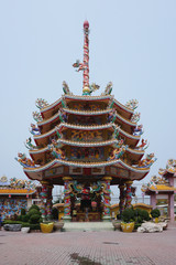 Five layers of Chinese roof pavillion