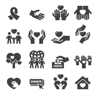 Charity Silhouette Icons