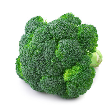 Broccoli on white