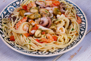 Seafood pasta