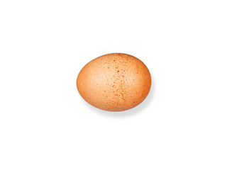 Egg isolated on white background