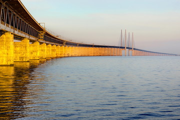 Szwecja, Malme, most przez cieśninę sund, łaczy Szwecje i Danię - obrazy, fototapety, plakaty
