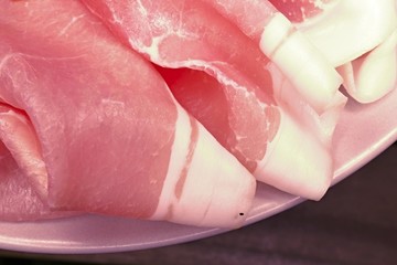 sliced pork ham