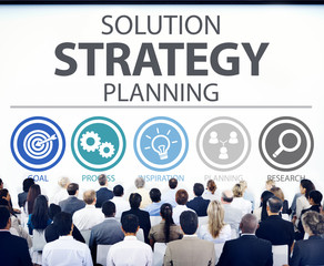 Strategy Business Goals Solution Success Concept