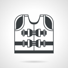 Lifesaver black vector icon