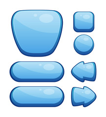 Vector Set of Glossy Buttons for Web or Game Design