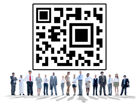 Bar Code Identity Marketing Data Encryption Concept