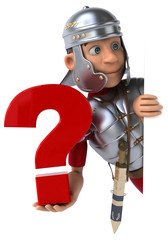 Naklejka premium Roman soldier