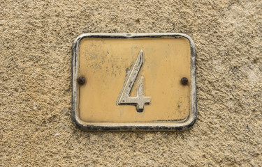 Nostalgic plate number 4