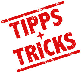 Tipps und Tricks Stempel rot