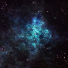 Fototapeta na wymiar Nebula in outer space