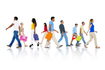 Fototapeta premium Shopping Purchase Retail Customer Consumer Sale Concept