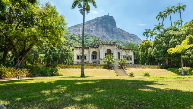 Park Lage with Christ on the Corcovado Hill, Brazil