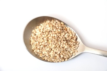 A spoonful of sesame seeds